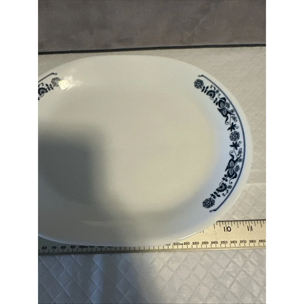 Corelle By Corning Blue Olde Town Platter Oval Serving Dinnerware‎ 10x12 Vintage